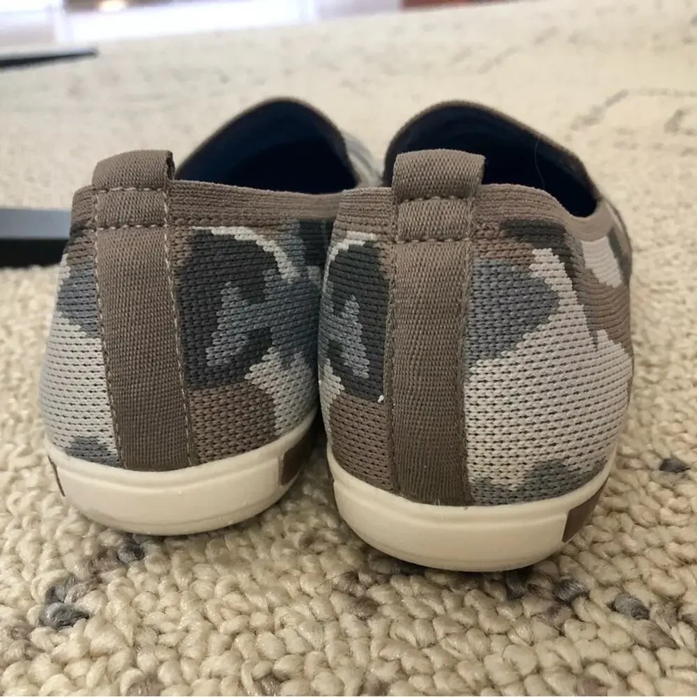Me Too Recycled Upper Slip-Ons Eden Camo Print Size 6 Wide Summer Mesh - Picture 2 of 7
